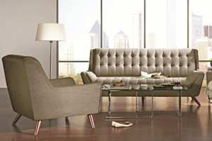 sofa de couro