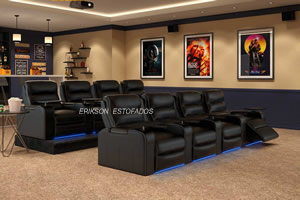 sofás elétricos de canto sofa para sala de cinema