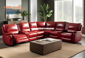 sofas vermelho bonito