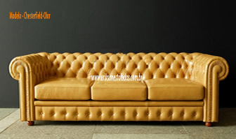 sofá chesterfield de couro envelhecido