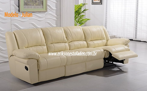 Sofá Reclinável Modular 4 lugares