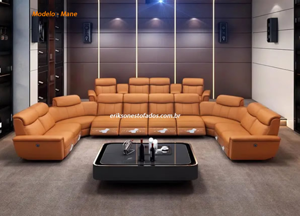 Sofá sala de vídeo cinema